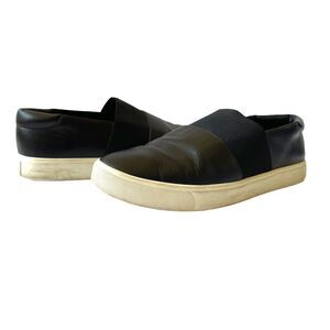 VINCE Women Corbin Leather‎ Sneakers Shoes Size US 7.5M Slip On